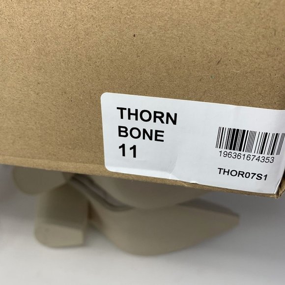 Steve Madden Thorn THOR07S1 Ankle Boots Women 11 Bone Pointed Toe Side Zip S0538 - Picture 12 of 14